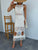 Cream French Riviera Crochet Dress