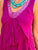 Magenta Élan Sequin Tiered Maxi Dress