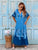 Maison Élan Luxe Viscose Maxi Dress - Bleu