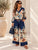 The Bellagio Bomber Luxe Co-Ord - Navy Blue - Luxe Collection