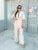 Stone Linen Blend Suit Set