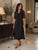 The Alessia Noir Midi Dress - Bougie Collection