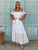 Château Belle Lace Bardot Maxi Dress - Blanc