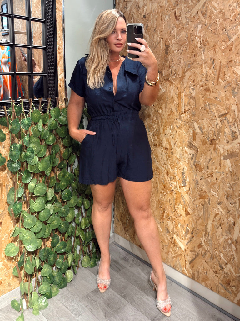 Navy Playsuit