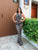 Navy and Gold Halter Co-ord