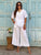White Crochet Pure Linen Co-Ord Set