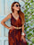 Mocha Palm Maxi Dress