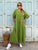 Fleur de Lin Pure Linen Maxi Dress - Verde
