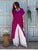 Bougainvillea Drift Silky Satin Top