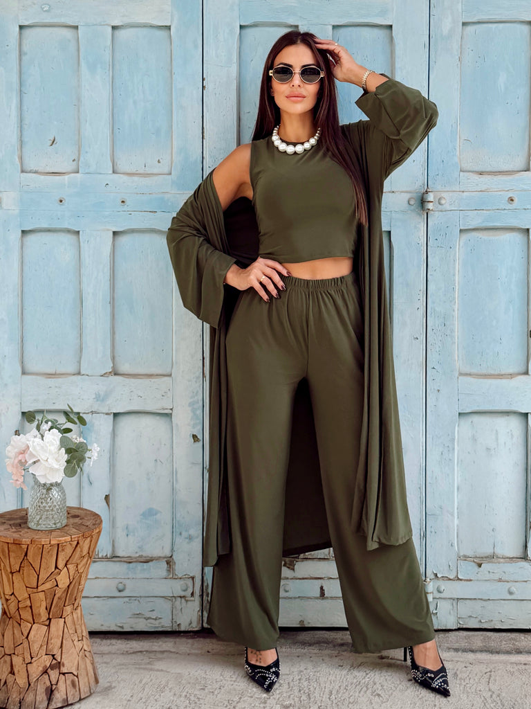 Rivoli Three-Piece Set - Olive
