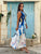 Azure Watercolour Maxi Shirt Dress - Love my Body