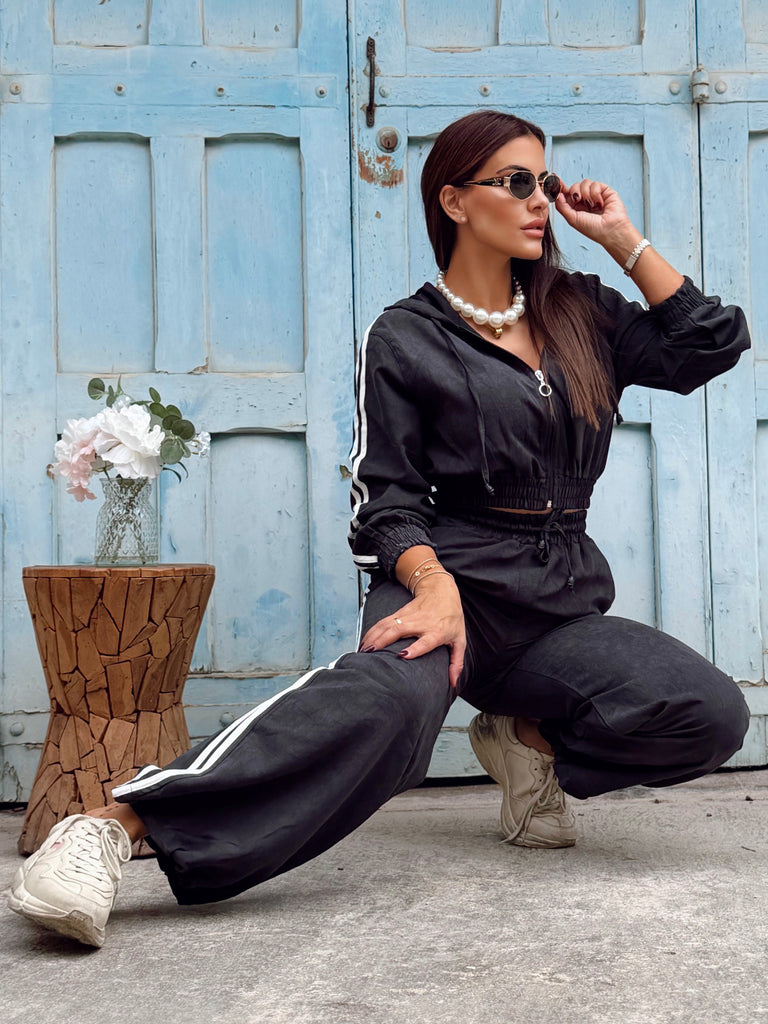 Montbrun Premium Tencel Tracksuit - Black