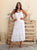 Celeste Pure Silk Broderie Maxi Dress