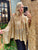 Gold Shimmer Knit Summer Poncho