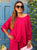 Magenta Luxe Linen & Silk Satin Trim Co-ord