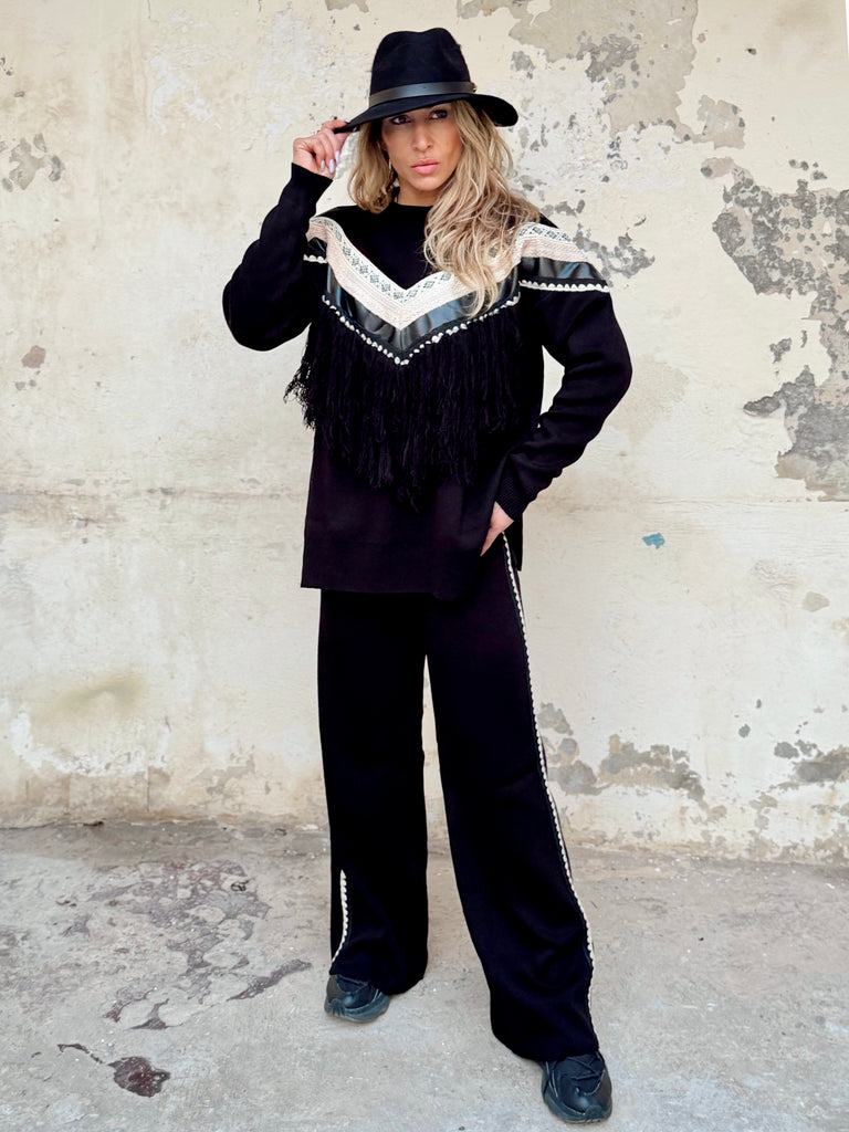 Sahara Fringe Luxe Knit Set
