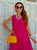 Fuchsia Amore Silk Dress