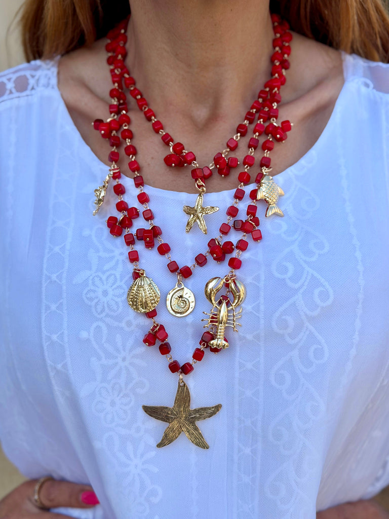 Ruby Riviera Statement Necklace