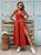 Rust Ember Wrap Maxi Dress