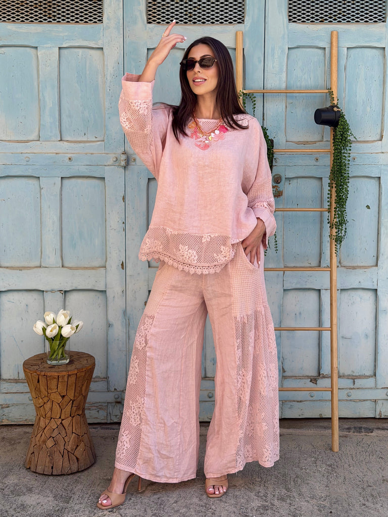 Dolce Rosa Pure Linen Co-Ord
