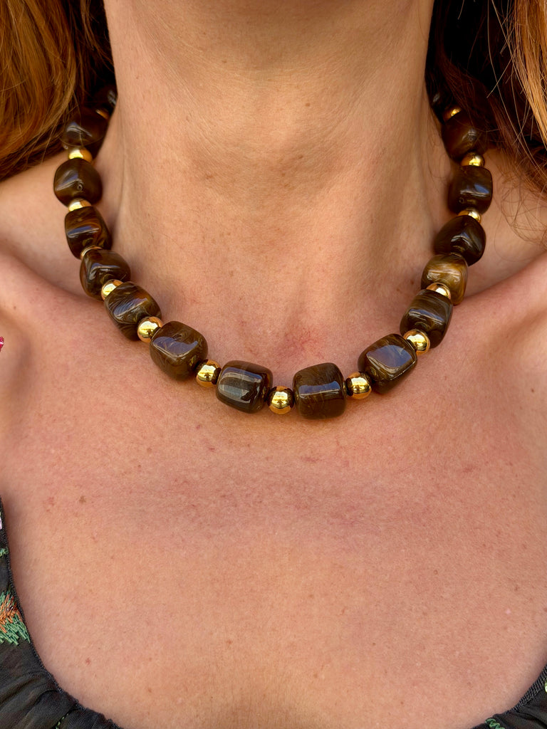 Caffe Oro Bead Necklace