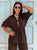 Delamare Two-Piece Gold Zip Set - Mocha