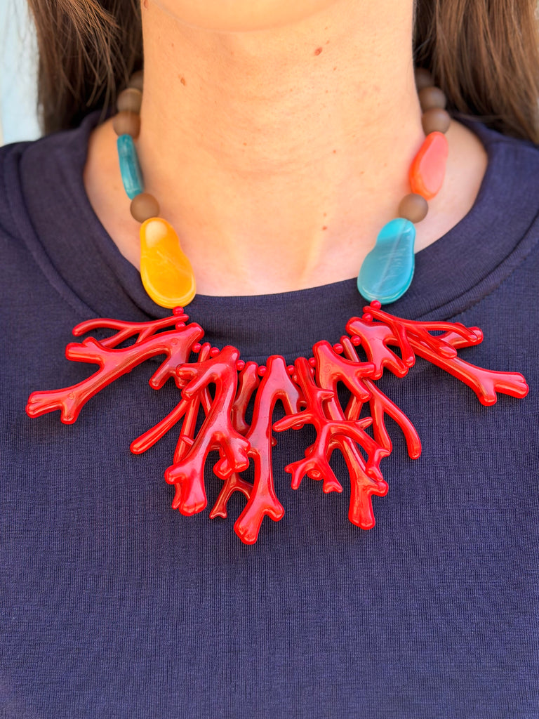 Coral Reef Statement Necklace