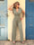 Riviera Crystal Sage Couture Jumpsuit