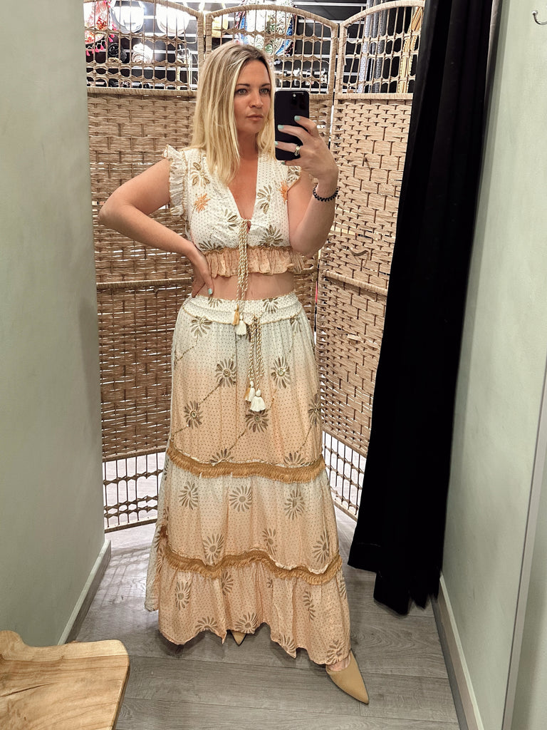 Peach and Gold Co-ord