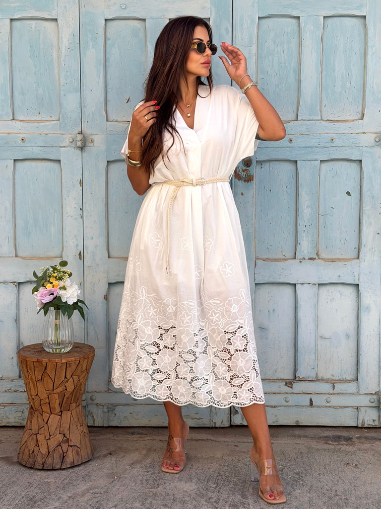 Bianca Lace-Bloom Maxi Dress - Love My Body