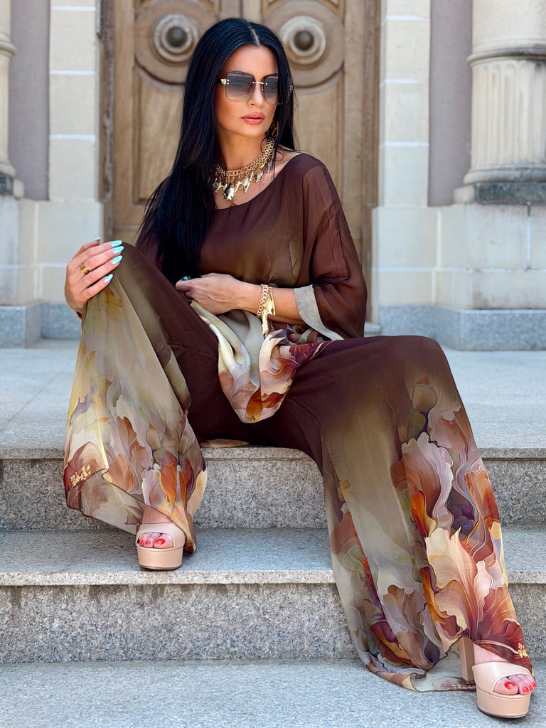 Terra Mocha Watercolour Silk Set