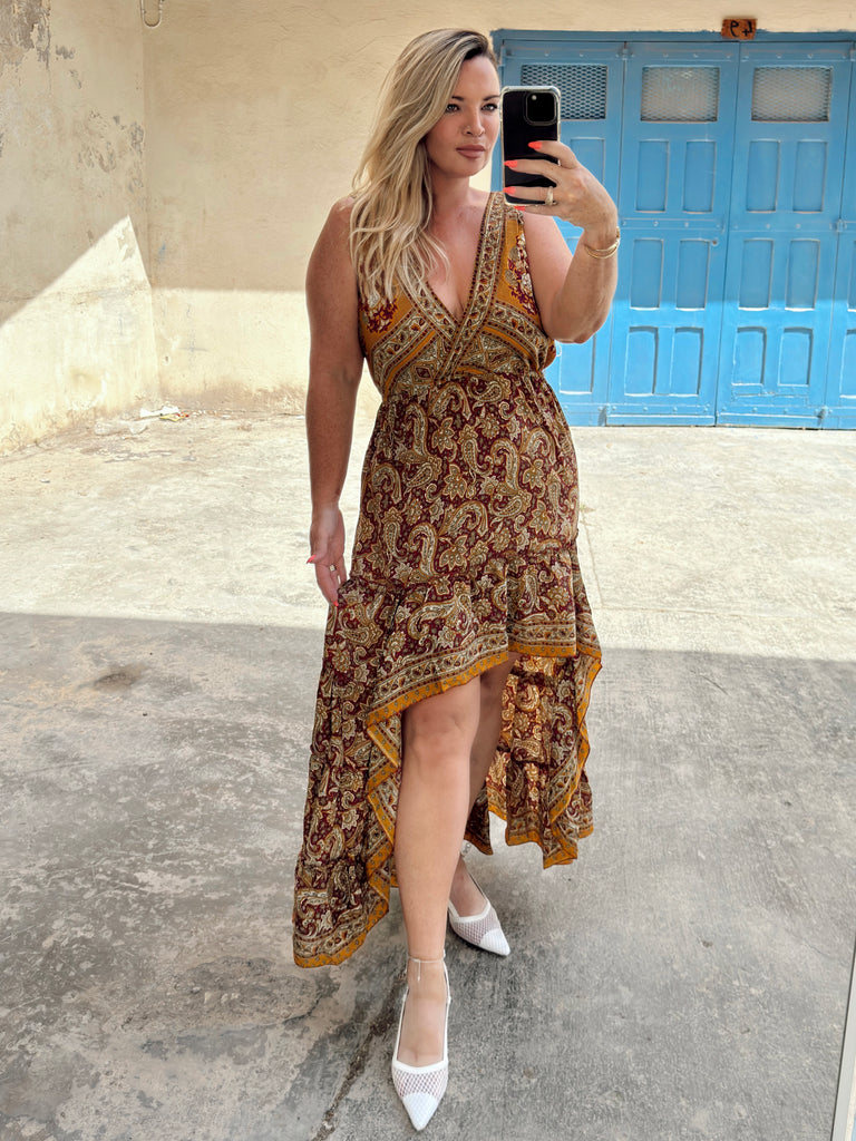 Caramel Boho Dress