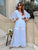 Santorini Moonlight Silk & Lace Palazzo Set