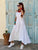 Valentina Luxe Pure Linen Dress - White