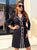 Black Monaco Elegance Shirt Dress