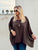 Luna Chiffon Tunic Too & Necklace - Mocha