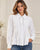 The Valentina White Pleated Shirt - Bougie Collection