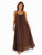 The Isadora Pure Silk Sequins Strap Maxi