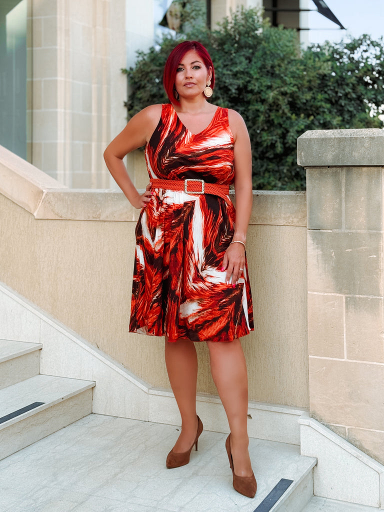 Sunset Viscose Dress