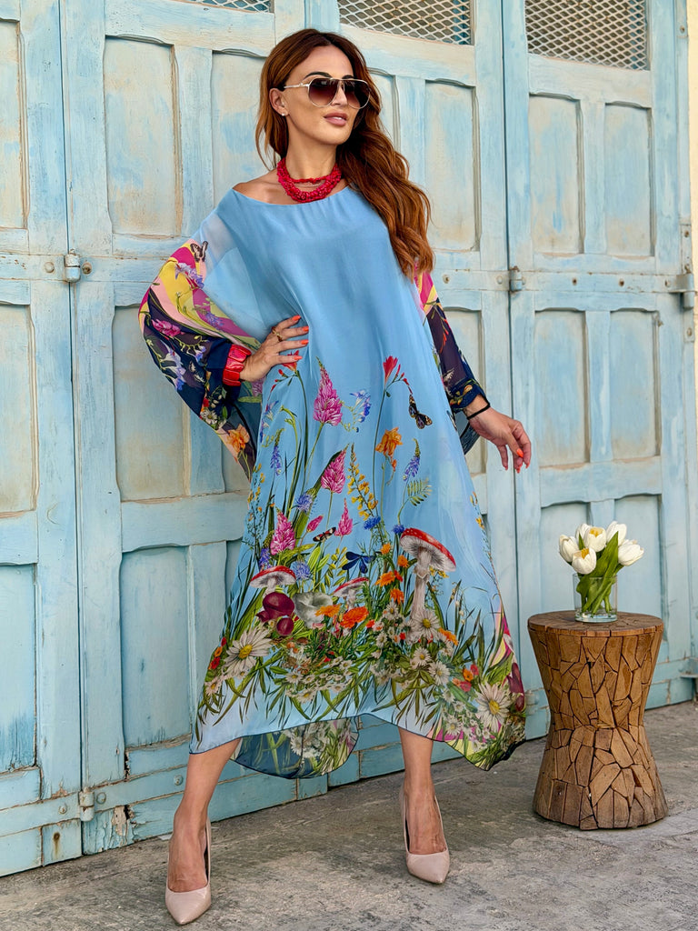 Celeste Serafina Pure Silk Kaftan