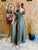 Khaki Belle Rosette Maxi Dress