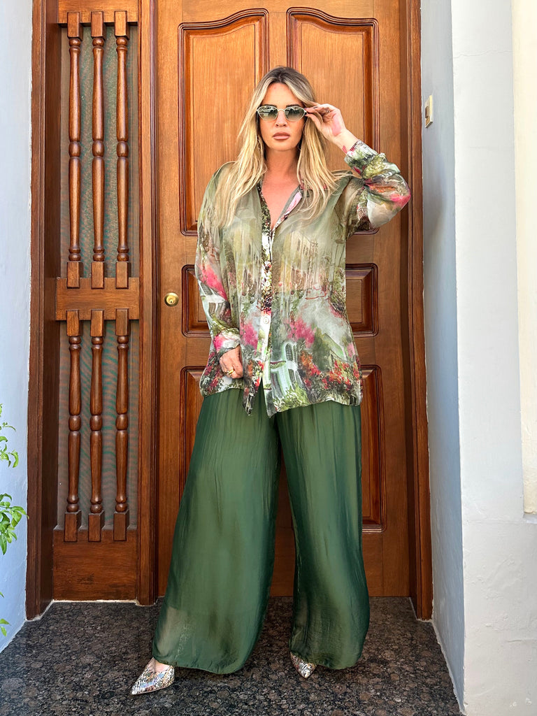 Garda Silk Shirt Set