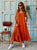 Capri Pure Linen Two-Piece Set - Burnt Orange