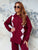 Argyle Bordeaux and Pink Knit Set