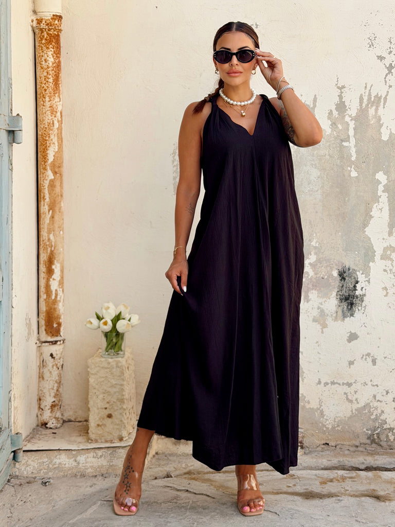 The Black Sienna Flow Maxi Dress