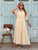 Écru Élégance Luxe Rayon Maxi Dress - Bougie Collection