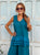 Petrol Belle Pure Linen Broderie Co-Ord