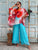 Corallo Aqua Bloom Pure Silk Set