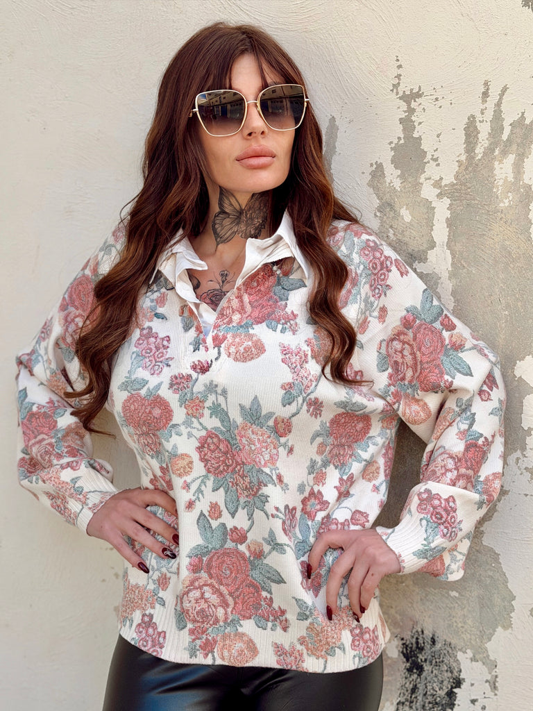 Rose Garden Collar Knit