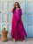 Magenta Cascade Silk Satin Co-ord